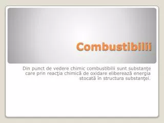 combustibilii
