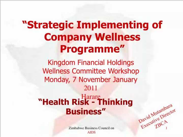 strategic implementing of company wellness programme