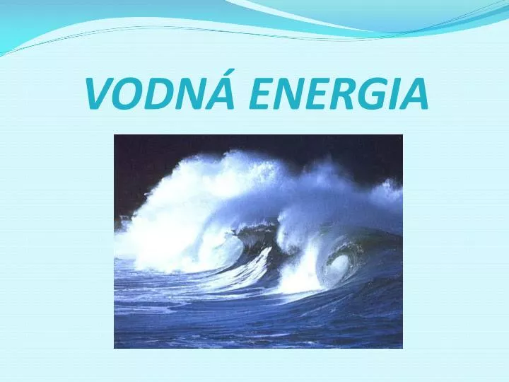 vodn energia