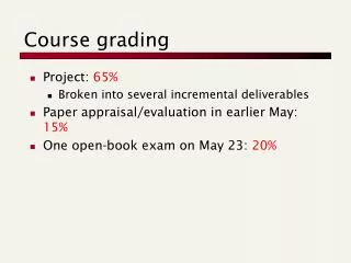 Course grading