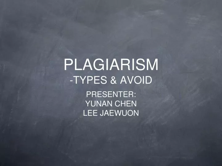 plagiarism types avoid