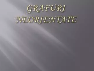 grafuri neorientate