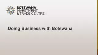 Doing Business with Botswana