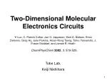 Two-Dimensional Molecular Electronics Circuits - slide 1