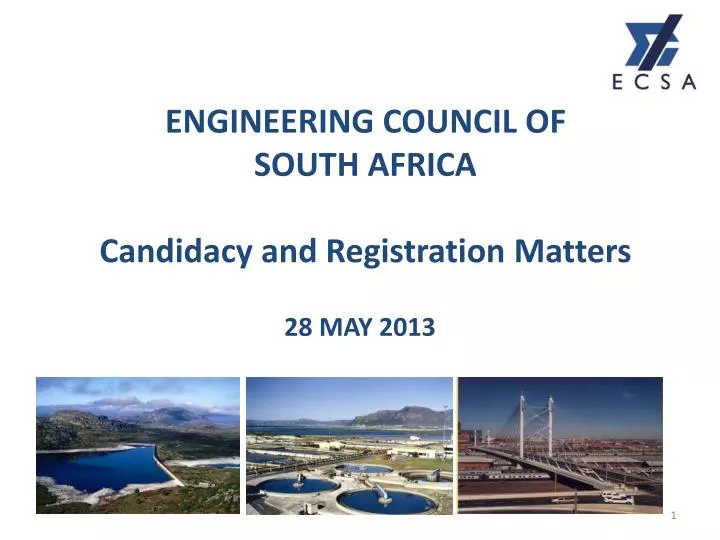 engineering council of south africa candidacy and registration matters