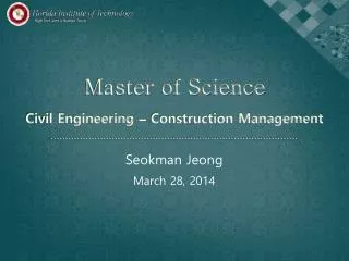 master of science