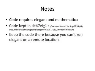 notes