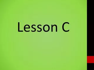Lesson C