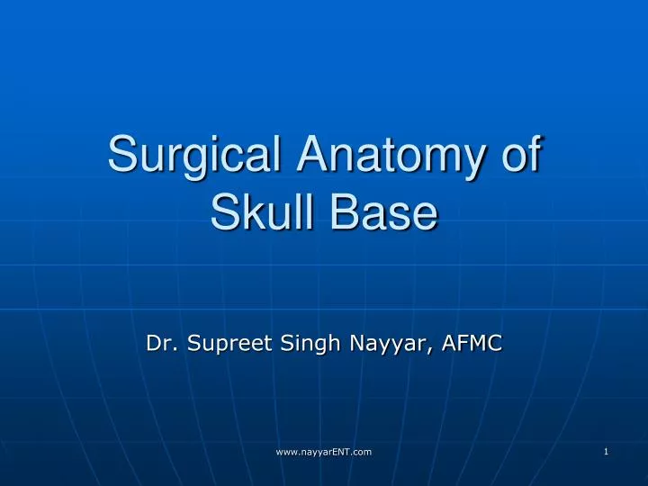 surgical anatomy of skull base