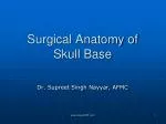 Surgical Anatomy of Skull Base