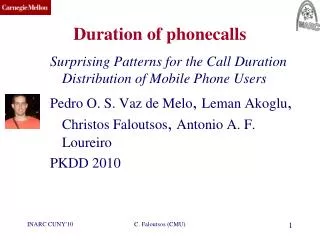 Duration of phonecalls