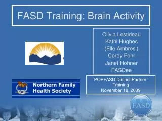 FASD Training: Brain Activity