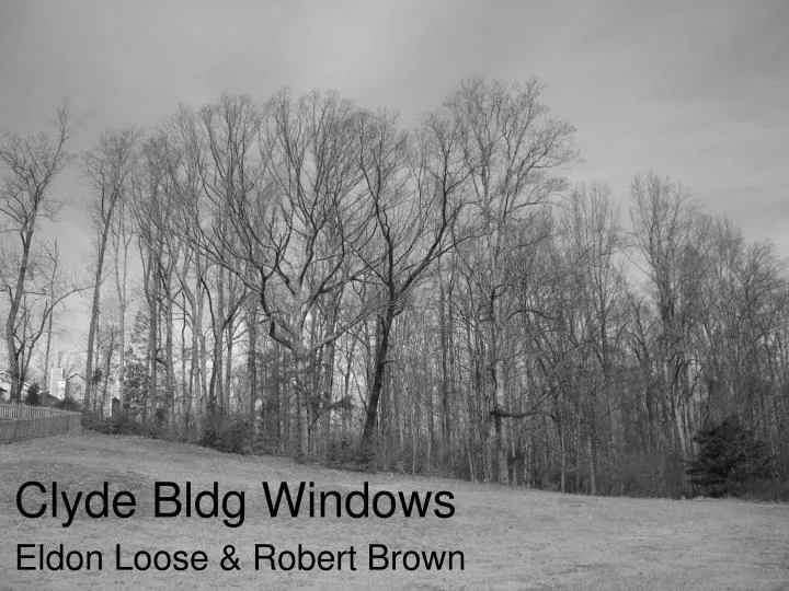 clyde bldg windows