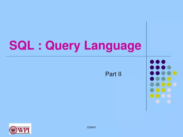 sql query language