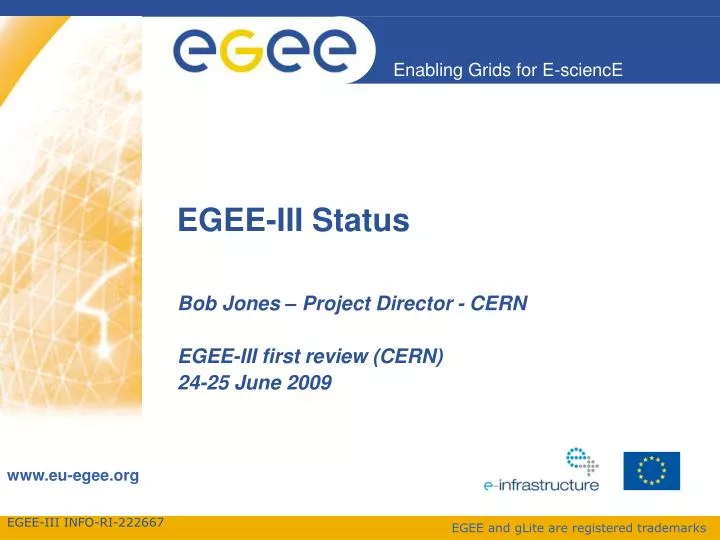 egee iii status