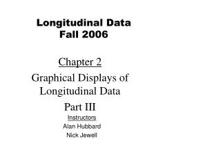 Chapter 2 Graphical Displays of Longitudinal Data Part III