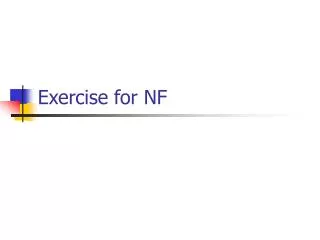 exercise for nf
