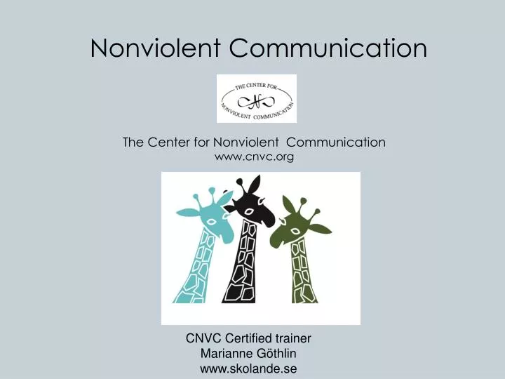 nonviolent communication