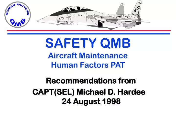 safety qmb aircraft maintenance human factors pat