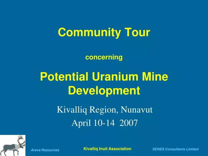 community tour concerning potential uranium mine development