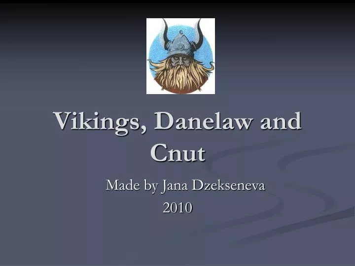 vikings danelaw and cnut