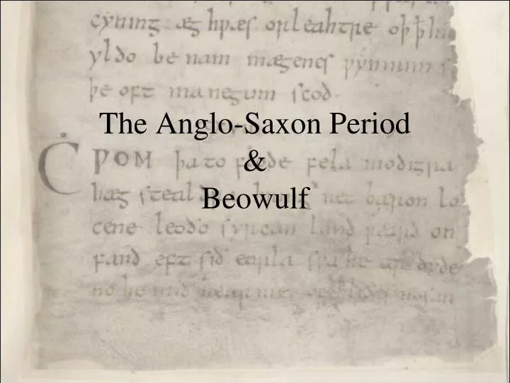 the anglo saxon period beowulf