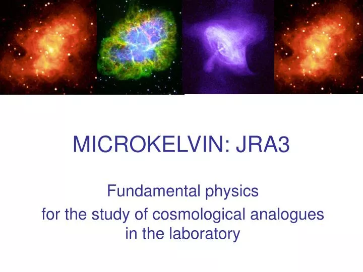 microkelvin jra3