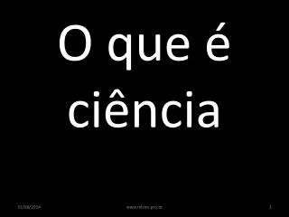 o que ci ncia
