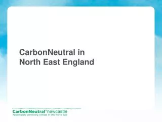 CarbonNeutral in North East England