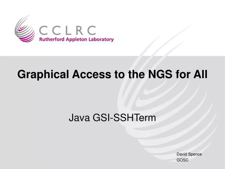 graphical access to the ngs for all
