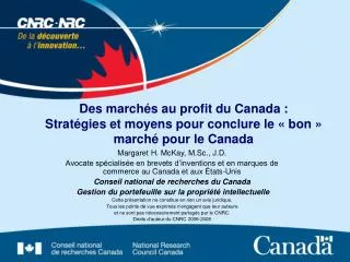 des march s au profit du canada strat gies et moyens pour conclure le bon march pour le canada
