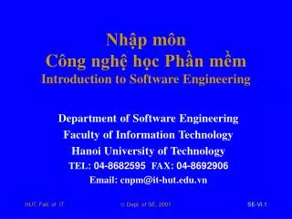 nh p m n c ng ngh h c ph n m m introduction to software engineering