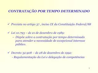 contrata o por tempo determinado