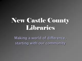 New Castle County Libraries