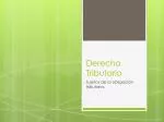 Derecho Tributario - slide 1