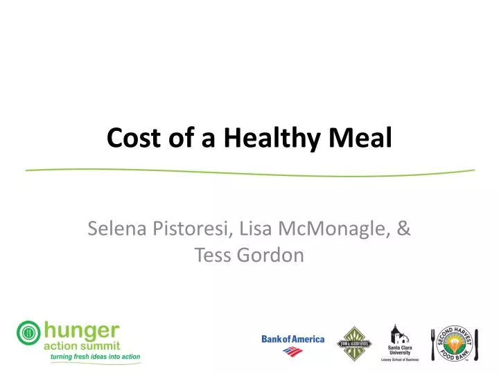 cost of a healthy meal