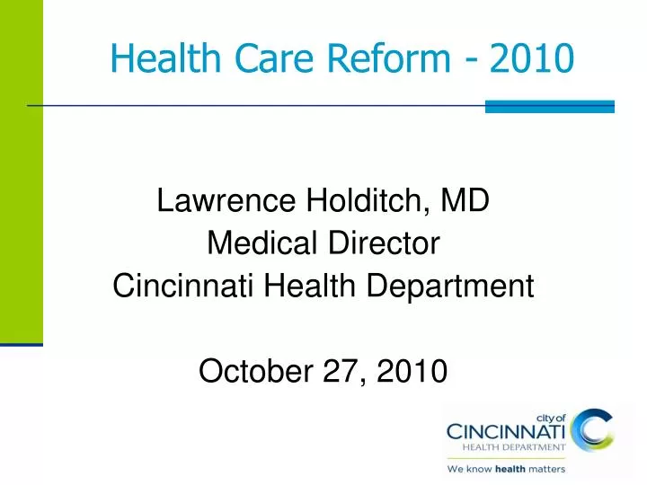 health care reform 2010