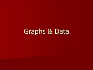 Graphs &amp; Data