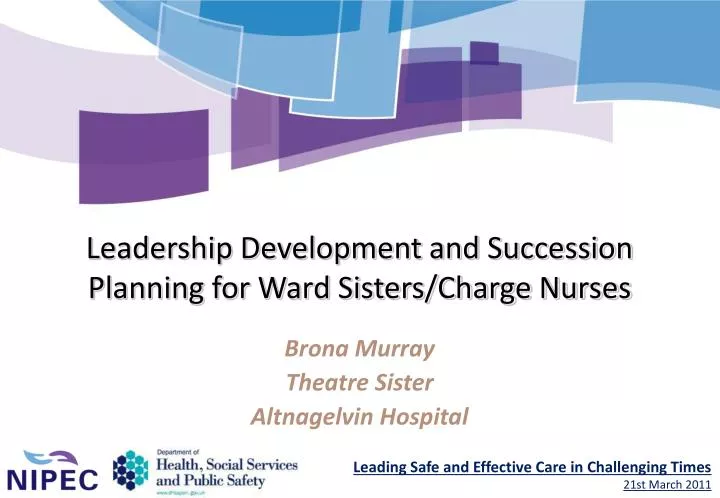 leadership development and succession planning for ward sisters charge nurses