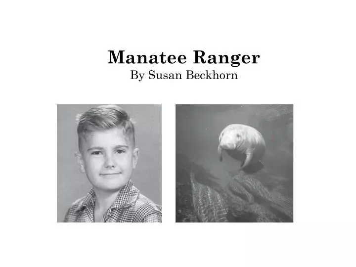 manatee ranger by susan beckhorn