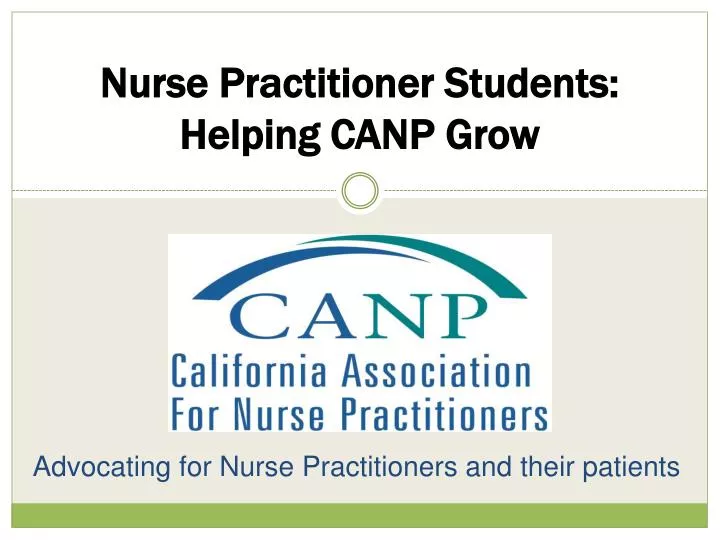 advocating for nurse practitioners and their patients