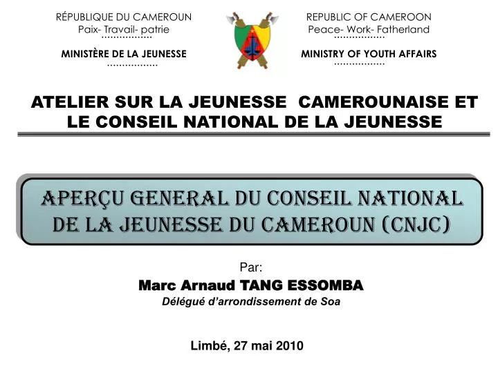 Présentation du Cameroun - Ministère de l'Europe et des Affaires