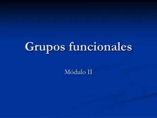 grupos funcionales