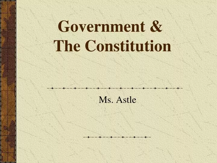 government the constitution