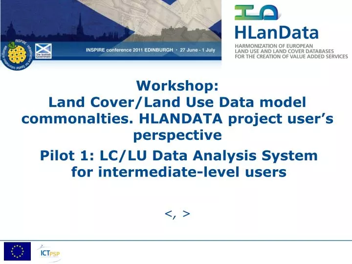 workshop land cover land use data model commonalties hlandata project user s perspective