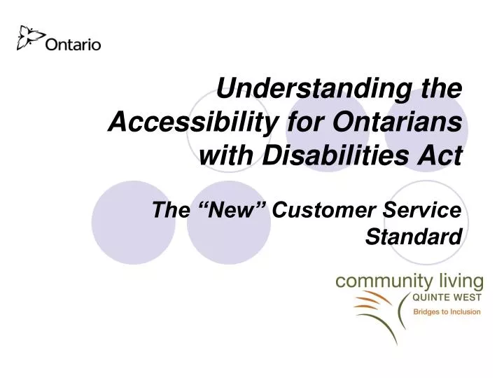 understanding the accessibility for ontarians with disabilities act