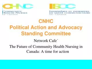 CNHC Political Action and Advocacy Standing Committee