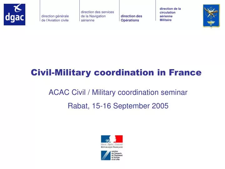civil military coordination in france