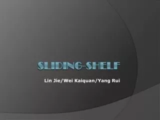 Sliding-shelf