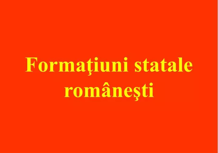 forma iuni statale rom ne ti